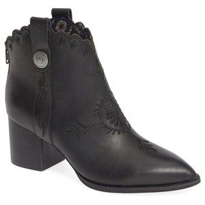 NEW Seychelles Women Habitat Embroidered Scalloped Above Ankle Dress Bootie
